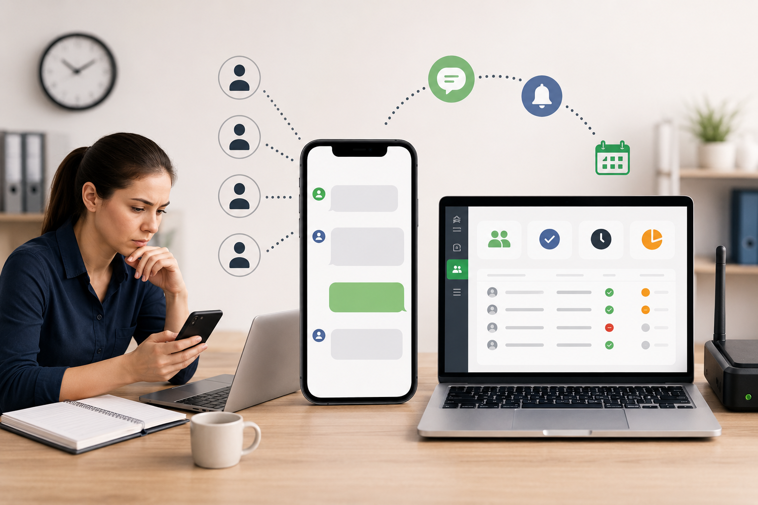 Cómo enviar notificaciones de turno a 500 trabajadores automáticamente